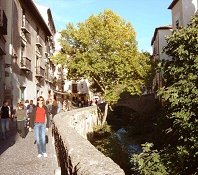 The Darro river, Granada